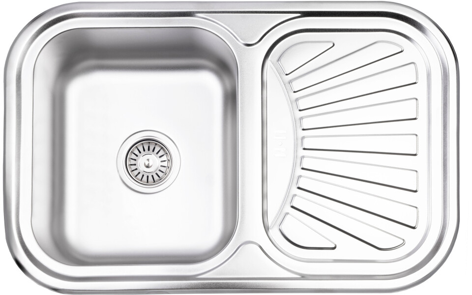 Купити кухонна мийка Lidz 7549 0,8 мм Satin (LIDZ7549SAT8) в Чернівцях