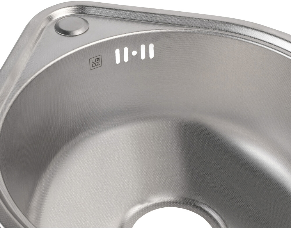 Кухонна мийка Lidz 4539 0,8 мм Micro Decor (LIDZ4539MDEC) відгуки - зображення 5