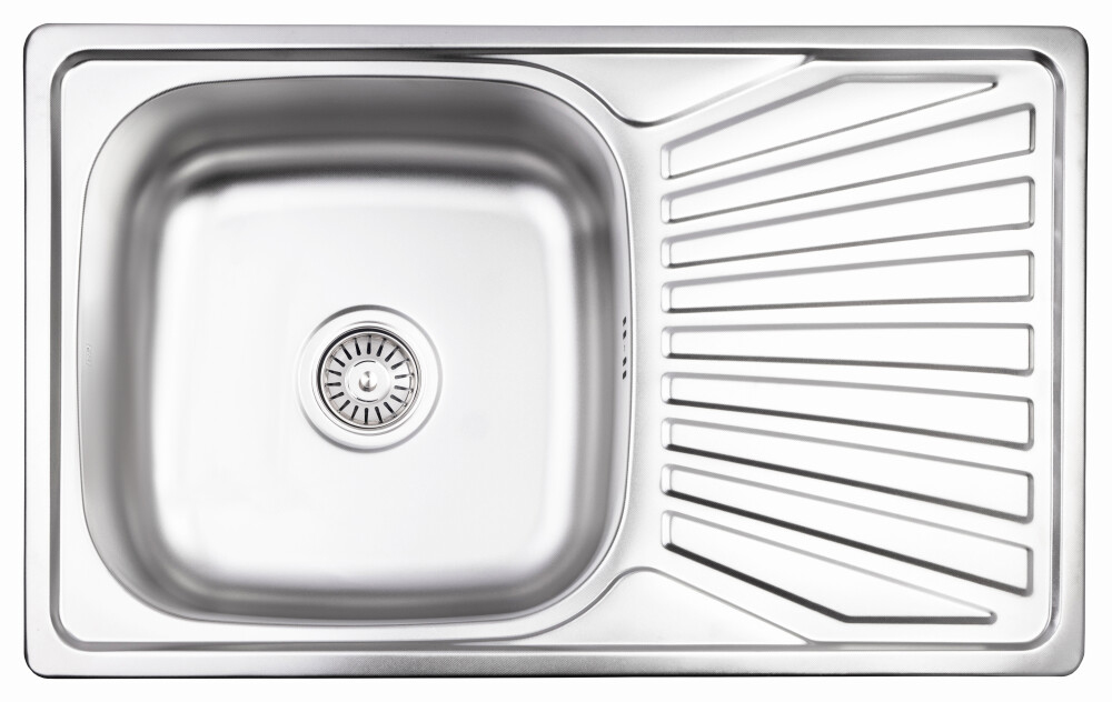 Кухонна мийка Lidz 7848 0,8 мм Micro Decor (LIDZ7848MDEC) в Полтаві