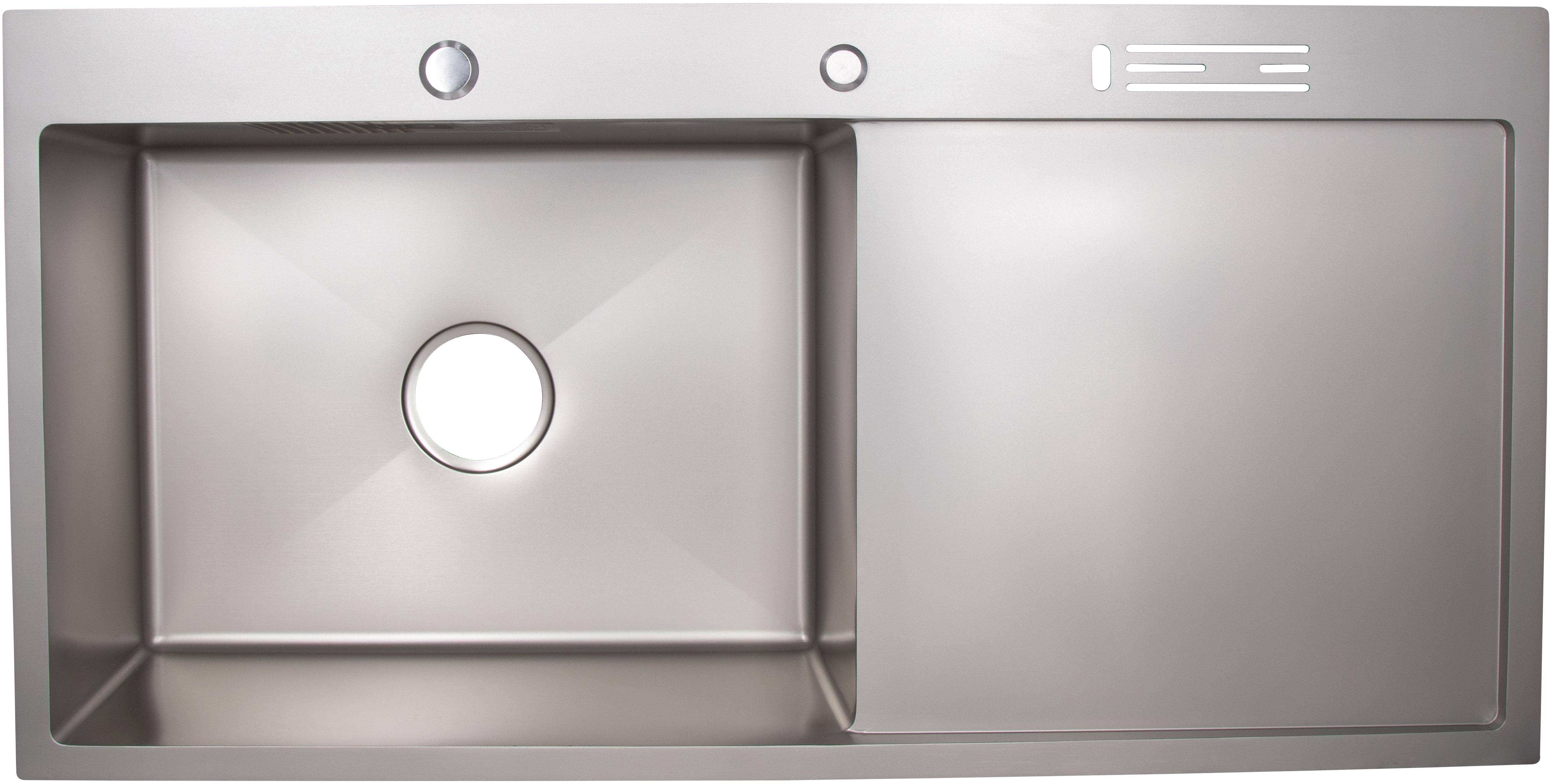 Кухонна мийка Lidz LH10050B 3.0/1.0 мм Brush (LIDZLH10050BBRU3010) в інтернет-магазині, головне фото