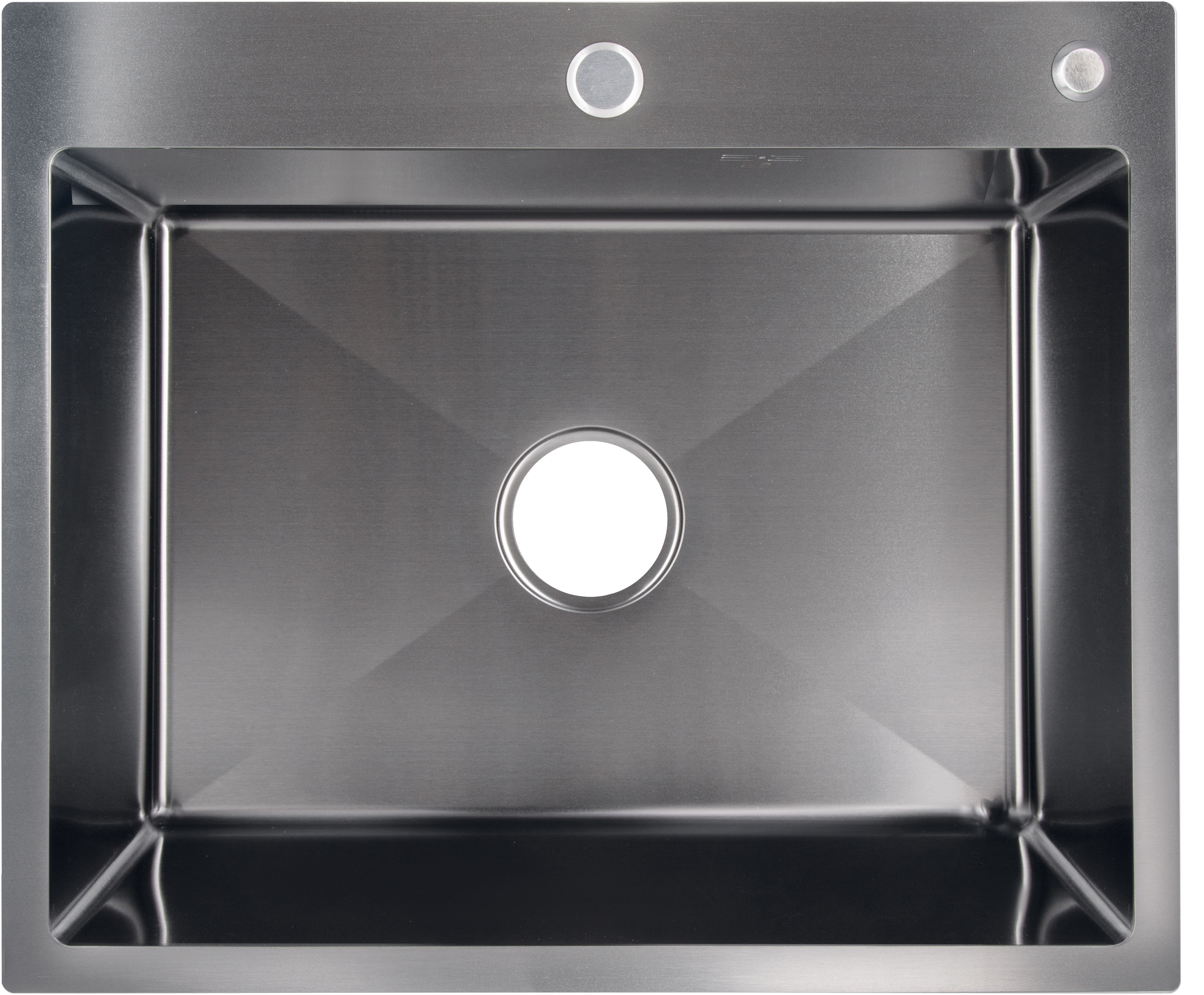 Кухонная мойка черная Lidz H6050B 3.0/0.8 мм Brush Black (LDH6050BPVD3008)