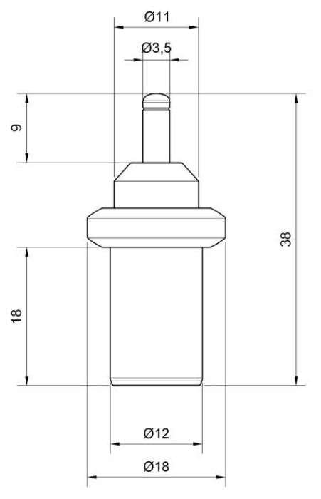 Icma для антиконденсаційного клапана 45⁰C №9311 Габаритні розміри
