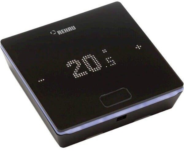 Терморегулятор черного цвета Rehau Nea Smart 2.0 HBB (328005003)