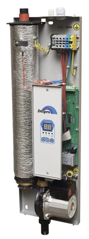 Электрический котел Dnipro Мини КЭО-7,5(220/380) цифровой с насосом WILO цена 16080.00 грн - фотография 2