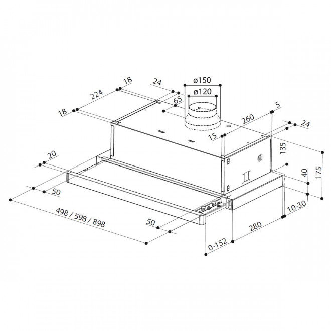 в продаже Кухонная вытяжка Faber Flexa Ng Hip Bk A60 (315.0635.109) - фото 3