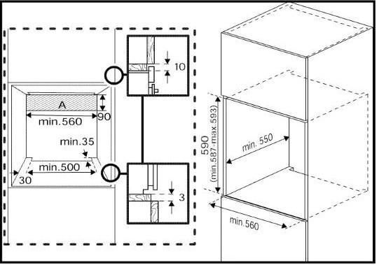 Beko BBIE123001XD Габаритні розміри