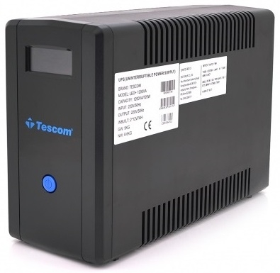 Tescom Leo+ 1200VA, LCD, AVR, 4xSchuko, 2x12V7Ah, RS232, USB, RJ45, пластик (TCM1200/29693)