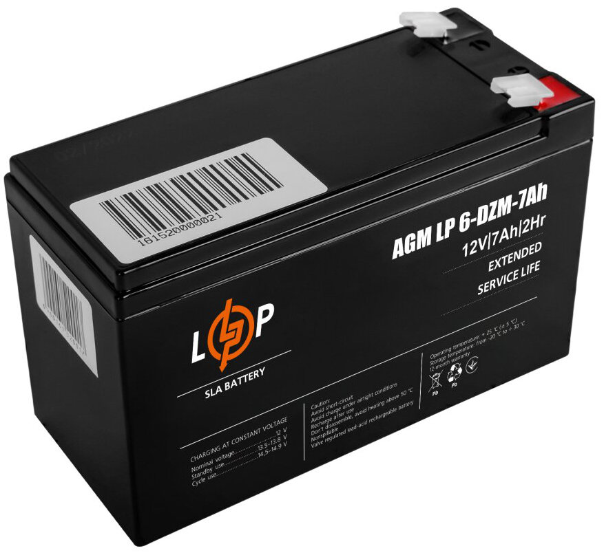 Акумулятор LogicPower LP 6-DZM-7 Ah ціна 905.00 грн - фотографія 2