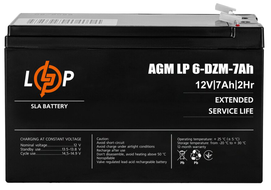 Аккумулятор LogicPower для ИБП LogicPower LP 6-DZM-7 Ah