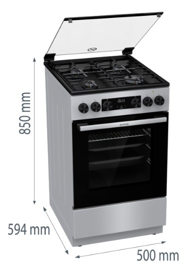 Gorenje GK 5C41 SH Габаритні розміри