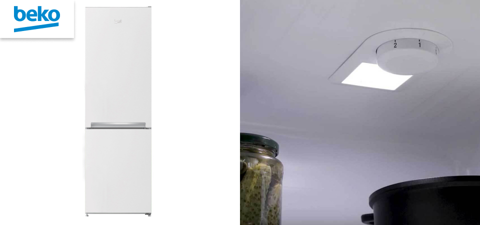 Beko RCSA270K20W — стильный холодильник для большой семьи