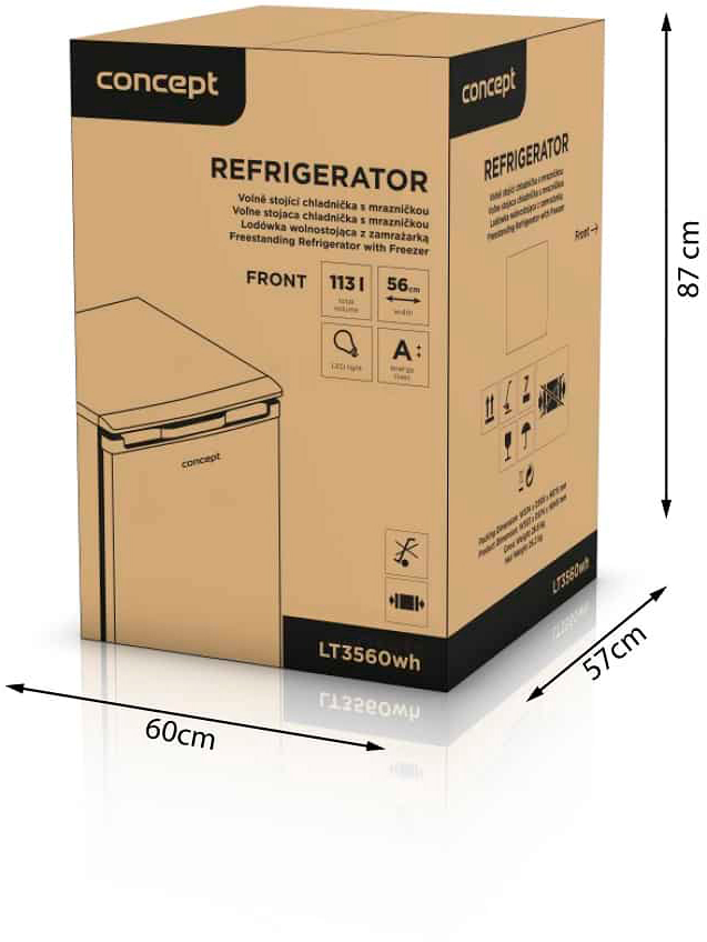 Concept LT3560wh Габаритні розміри
