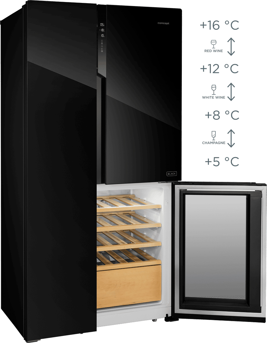 в продаже Холодильник Concept LA7991bc BLACK - фото 3