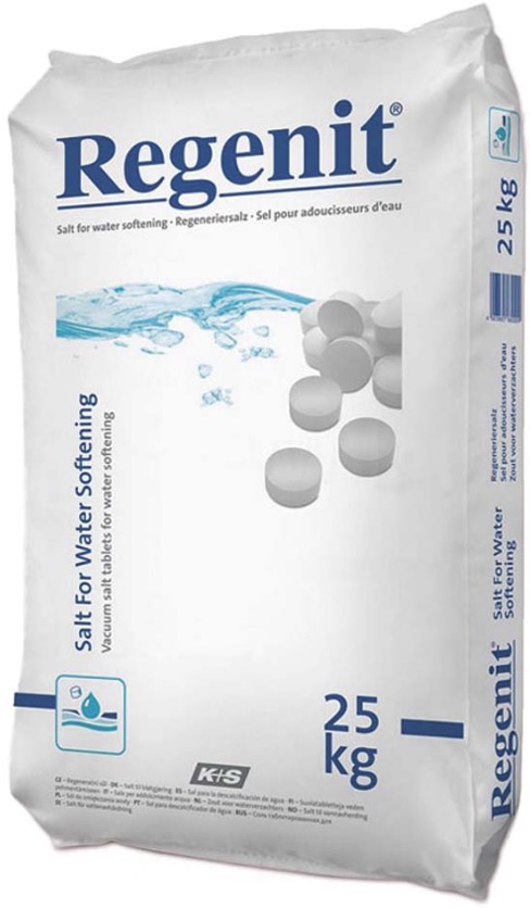 Сіль для очищення води K+S Group Regenit сіль таблетована 25 кг