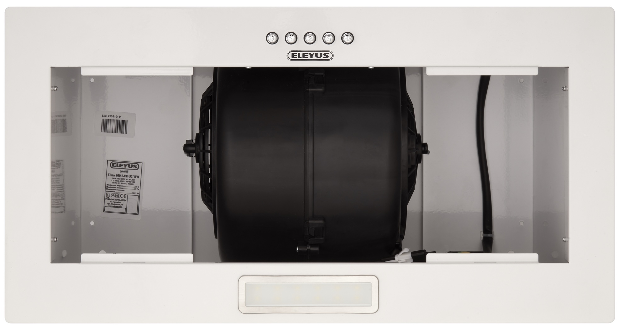 Кухонная вытяжка Eleyus Unia 800 LED 52 WH инструкция - изображение 6