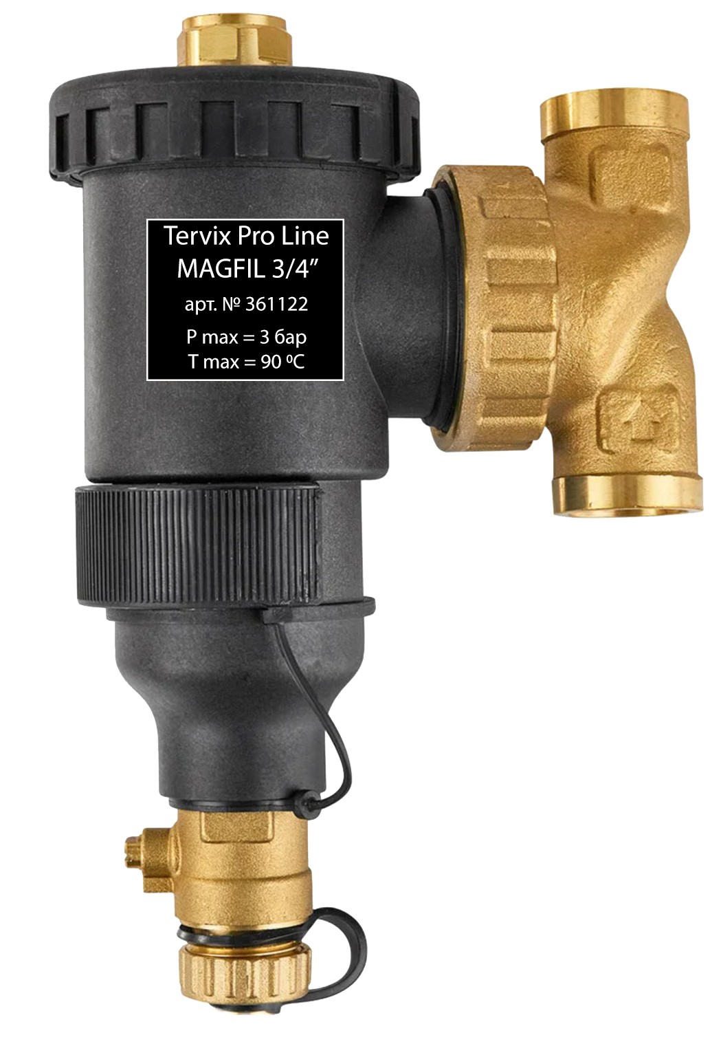 Сітчастий фільтр для води Tervix Pro Line Mgfil 3/4" (361122)