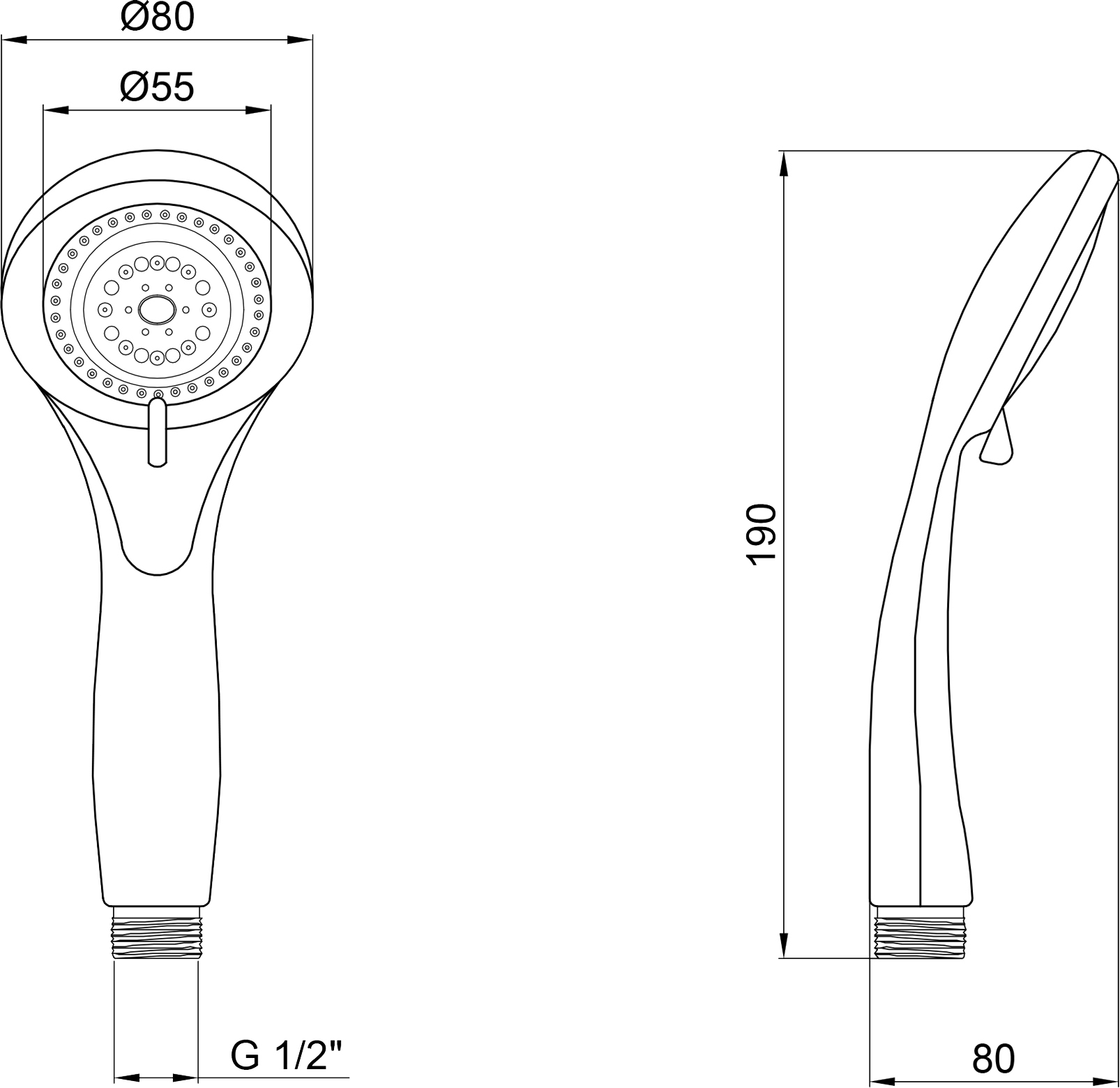 Lidz Niagara 24 Chrome LDNIA24CRM39332 Габаритні розміри