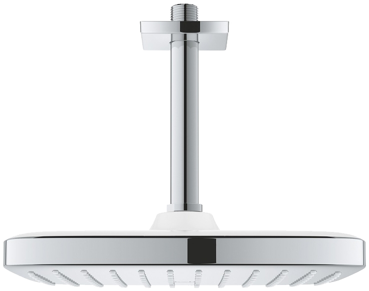 Верхний душ с кронштейном к потолку с WaterSaving Grohe Tempesta 250 Cube 26688000