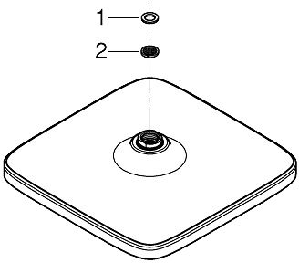 Верхний душ Grohe Vitalio comfort 250 Cube (26695000) характеристики - фотография 7
