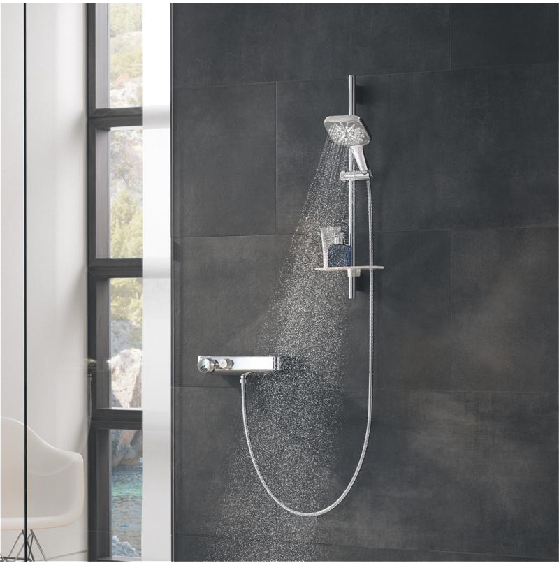 Душовий гарнітур, 3 режими струменя Grohe Rainshower SmartActive Cube 130 26583000 зовнішній вигляд - фото 9