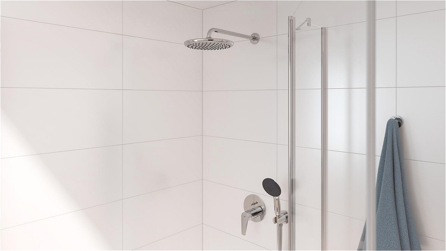 Підключення душового шлангу з тримачем Grohe QuickFix Vitalio Universal 26962001 інструкція - зображення 6