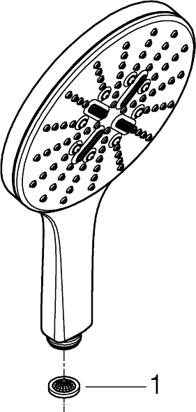 Ручной душ, 3 режима струи Grohe Rainshower Smartactive 150 (26554LS0) обзор - фото 8