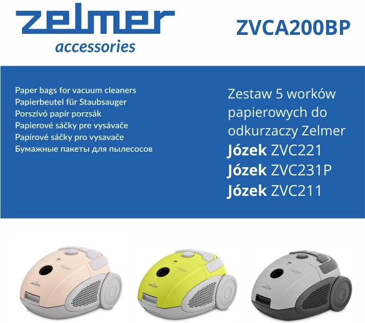 Мішок Zelmer ZVCA200BP ціна 359 грн - фотографія 2