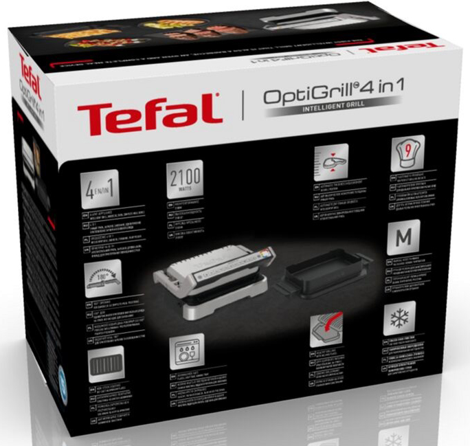 Электрогриль Tefal OptiGrill 4in1 Inox GC774D30 обзор - фото 11