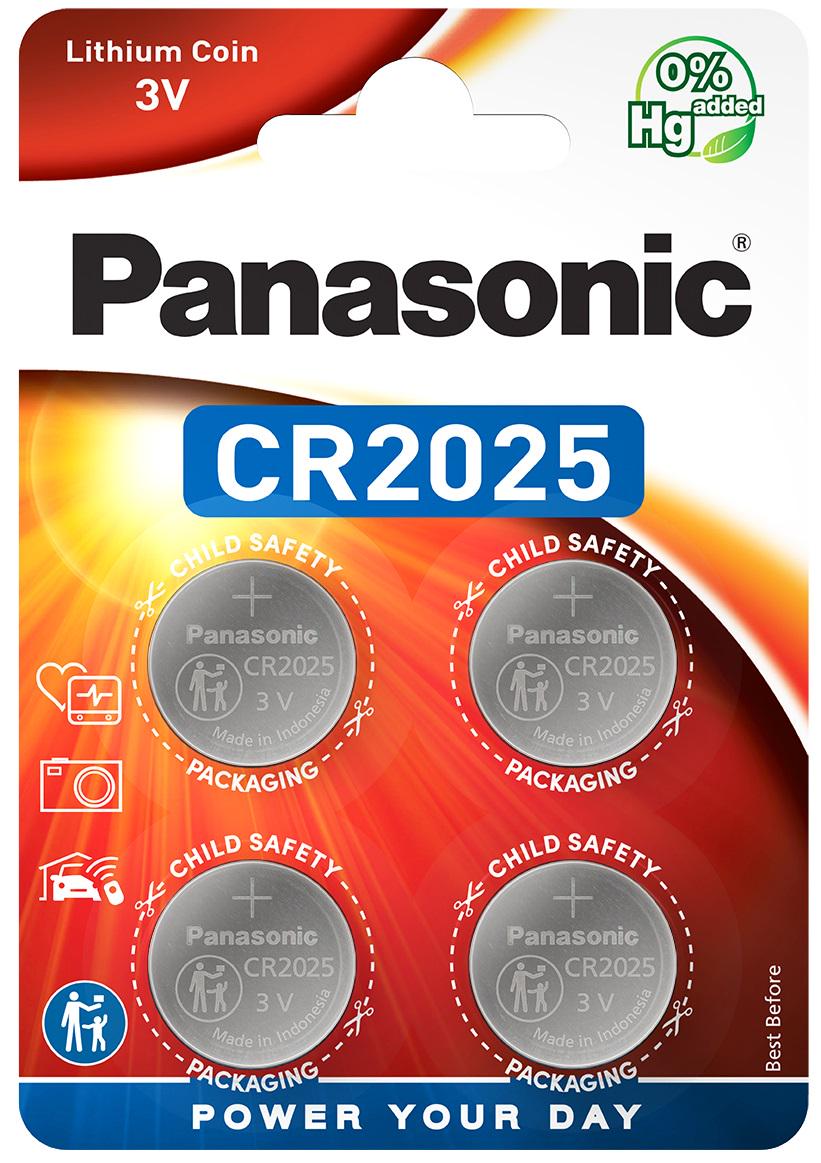Батарейки Panasonic CR 2025 BL 4шт (CR-2025EL/4B) в интернет-магазине, главное фото