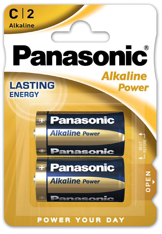 Батарейка Panasonic Alkaline Power Lasting C/LR14 BL 2 шт (LR14APB/2BP)