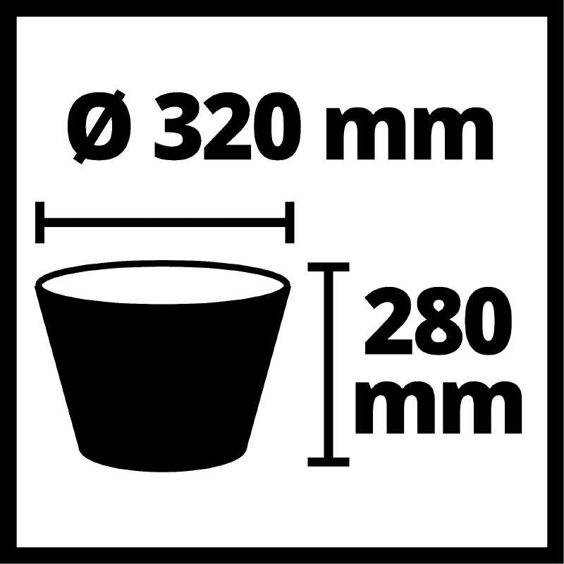 Einhell для пылесосов SAC, 2 шт. (2351250) Габаритные размеры