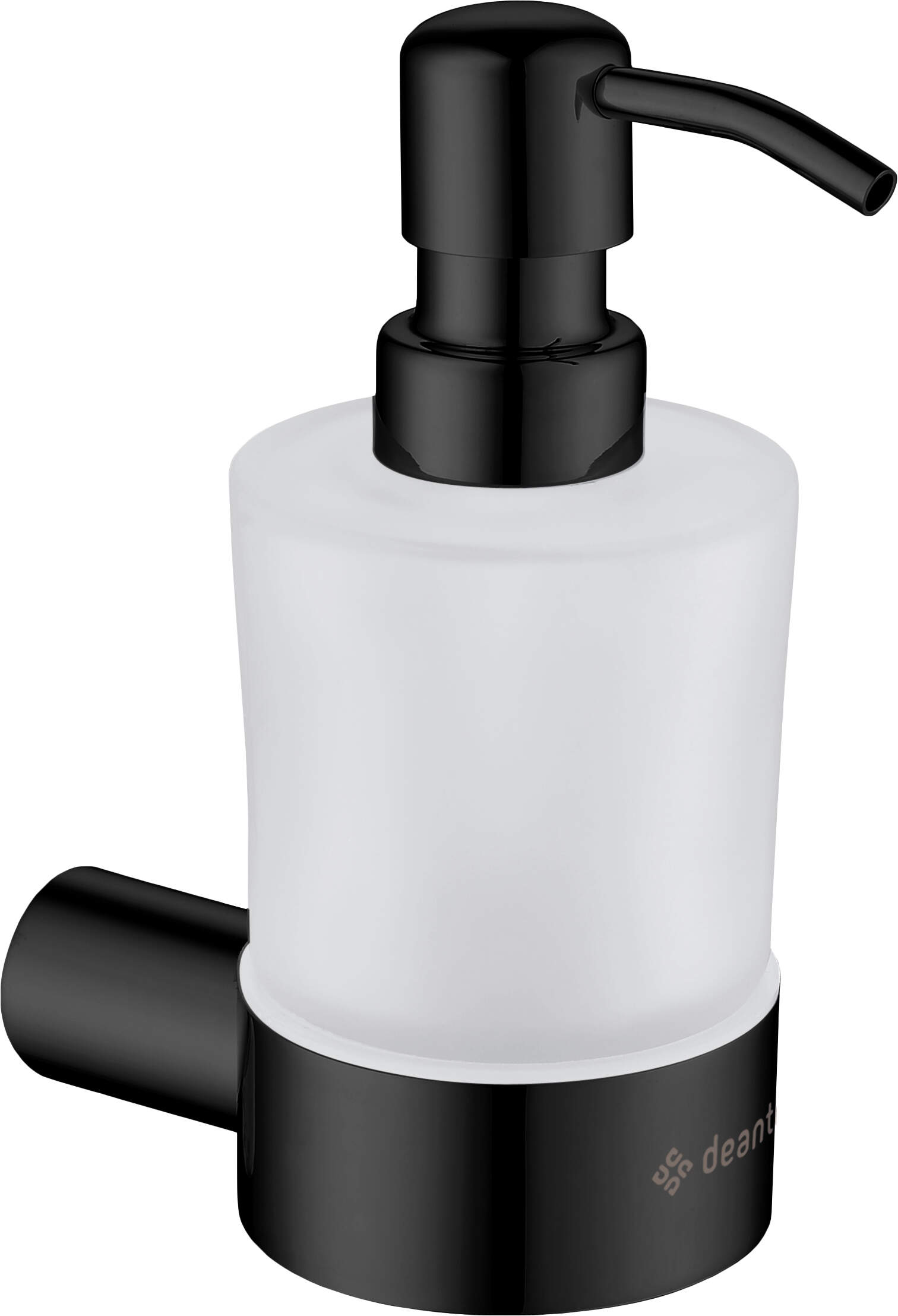 Дозатор для жидкого мыла Deante Round 200мл, черный (ADR_N421) цена 1585 грн - фотография 2