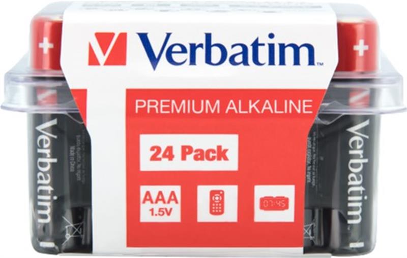 Батарейка Verbatim Alkaline AAA/LR03 BL 24шт в Одесі