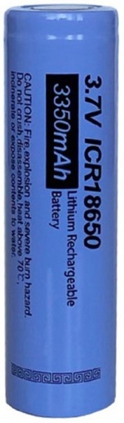 PkCell 18650 3350mAh. 3.7V li-ion ICR. blister 1 pcs