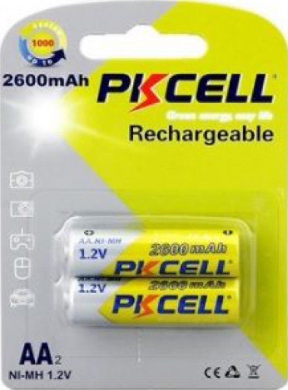Аккумулятор PkCell AA/HR06 2600mAh NiMH Blister/2pcs