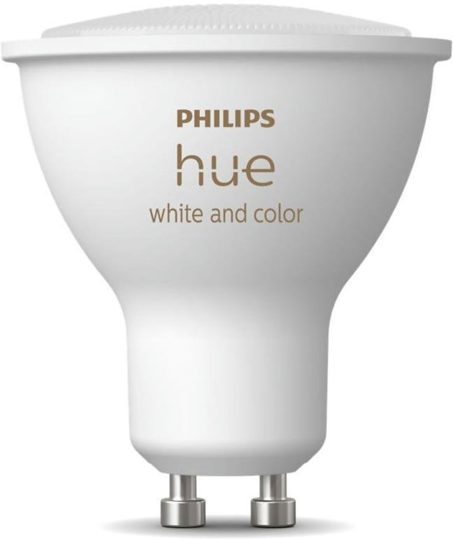 Розумна світлодіодна лампа Philips Hue GU10, 5.7W (50Вт), 2000K-6500K, RGB (929001953111) ціна 3627 грн - фотографія 2