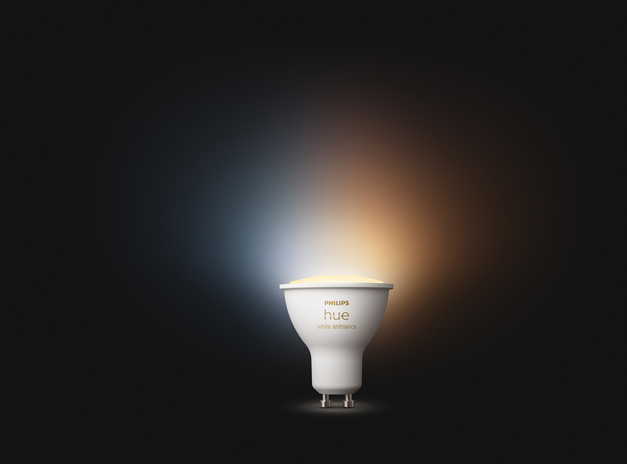 в продажу Розумна світлодіодна лампа Philips Hue GU10, 5W (50Вт), 2200K-6500K, Tunable white, ZigBee, 2шт. (929001953310) - фото 3