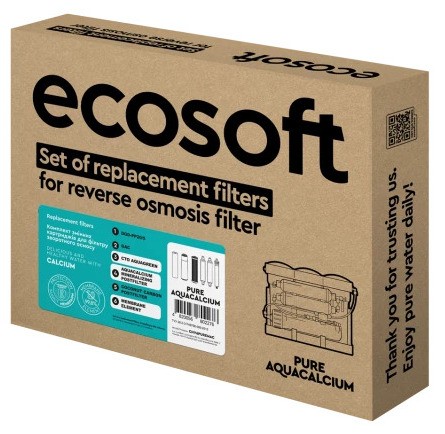Годовой запас картриджей для фильтра обратного осмоса Ecosoft P`URE AquaCalcium Mint (CHV11PUREMAC) отзывы - изображения 5