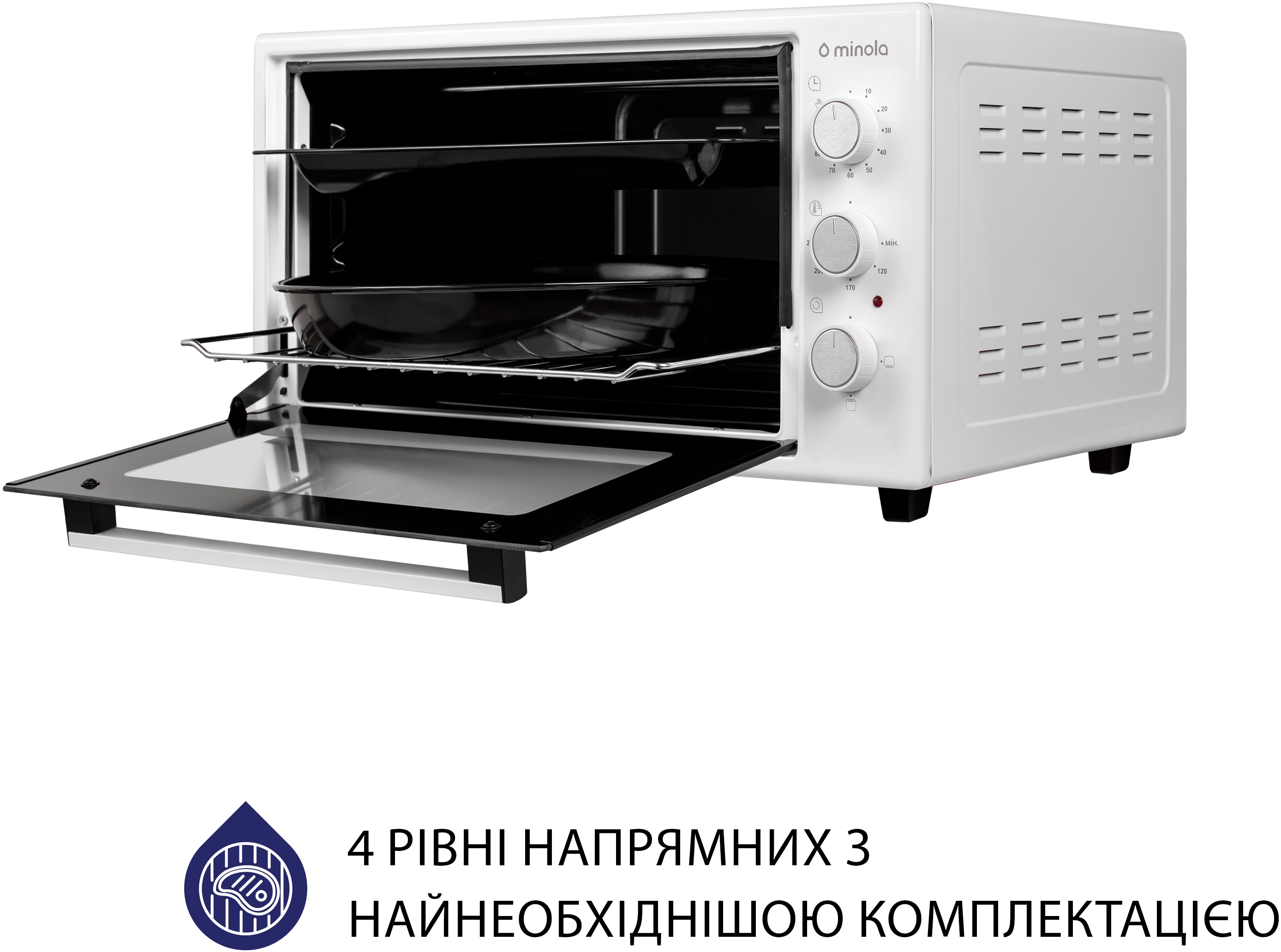 Электрическая печь Minola FOE 3714 WH характеристики - фотография 7