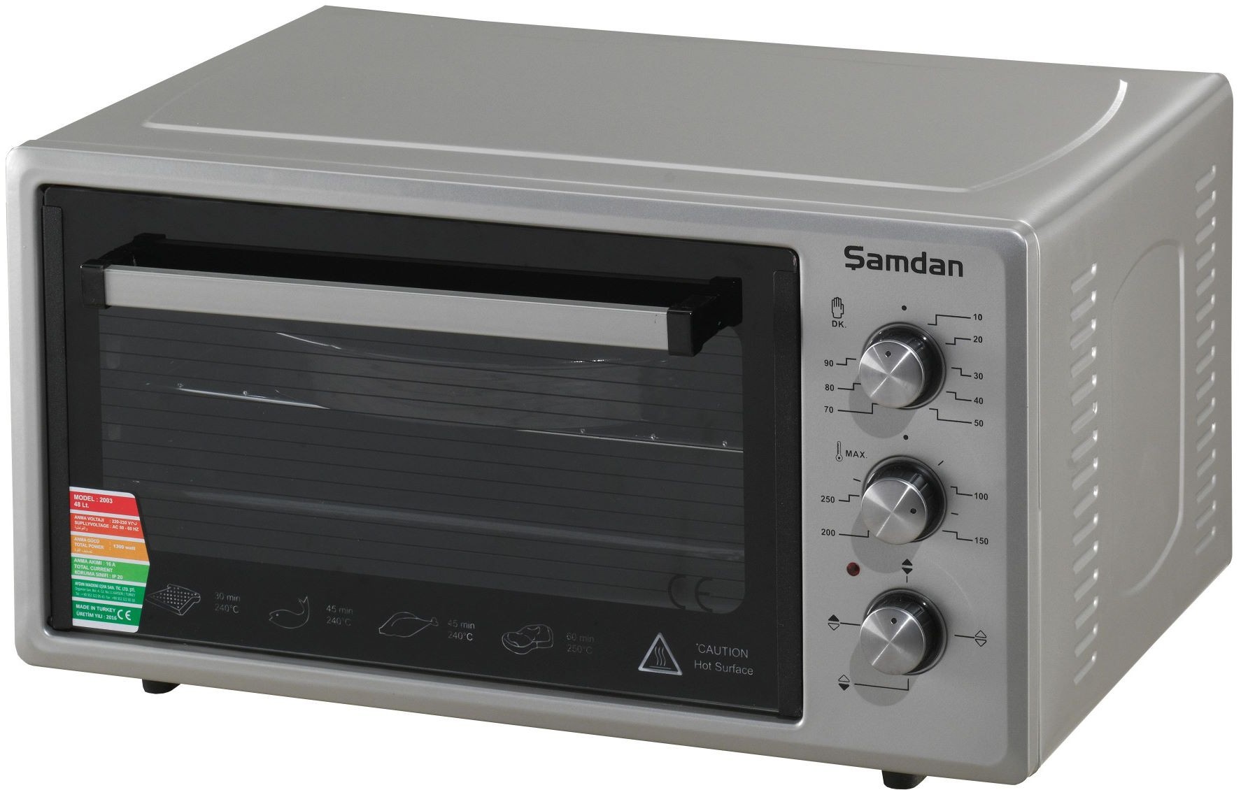 Електрична піч Samdan 2003 Grey