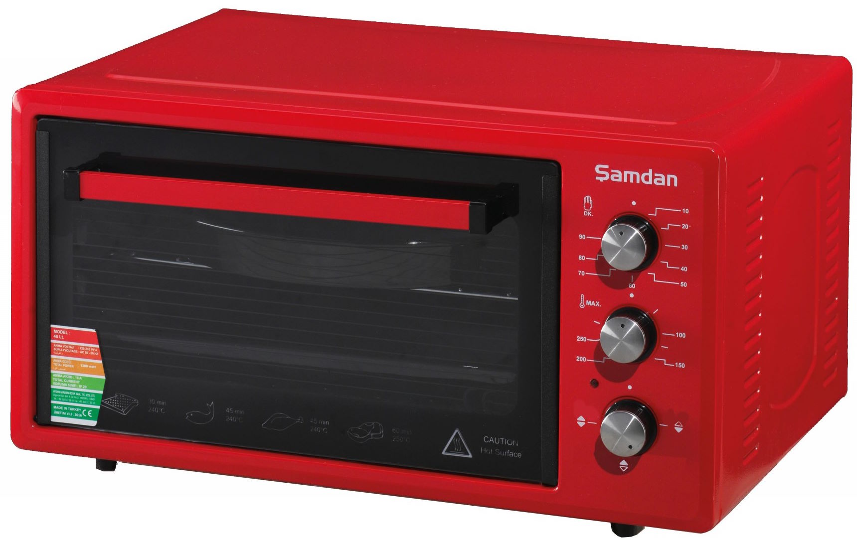 Електрична піч Samdan 2003 Red в інтернет-магазині, головне фото