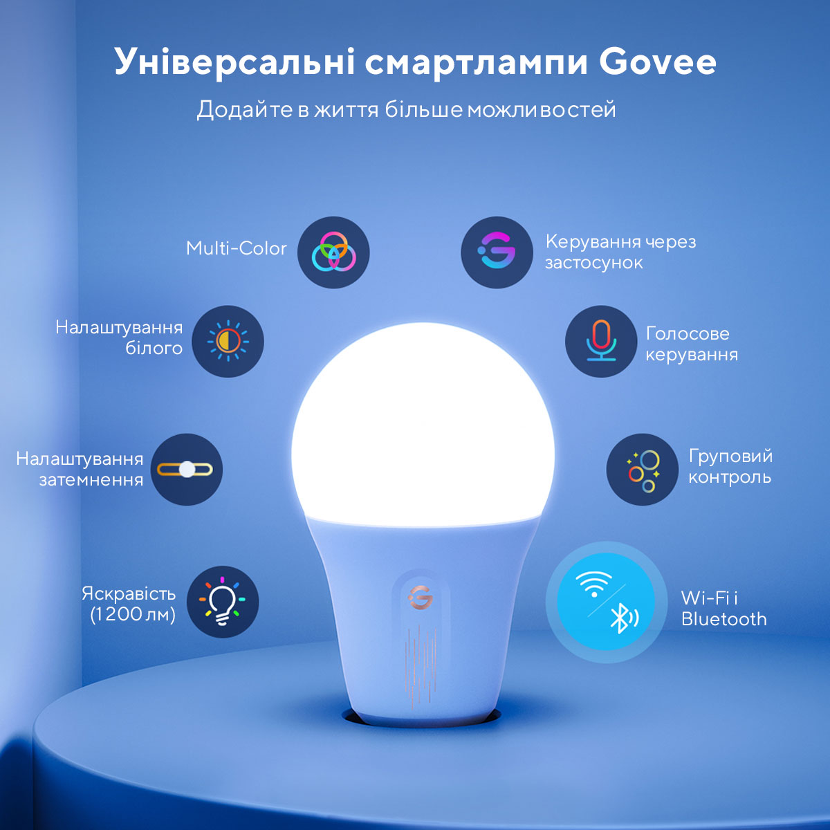 продаємо Govee H6009 Smart Wifi&BLE Light Bulb Білий (H6009) в Україні - фото 4