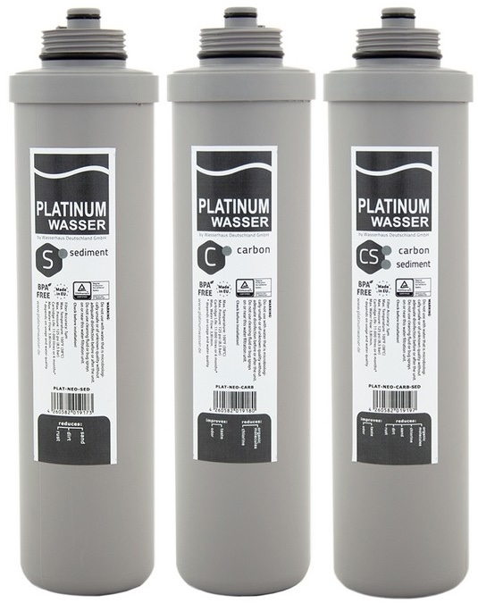 Комплект картриджів для фільтрів Platinum Wasser комплект нижнього ряду для систем NEO BOX7