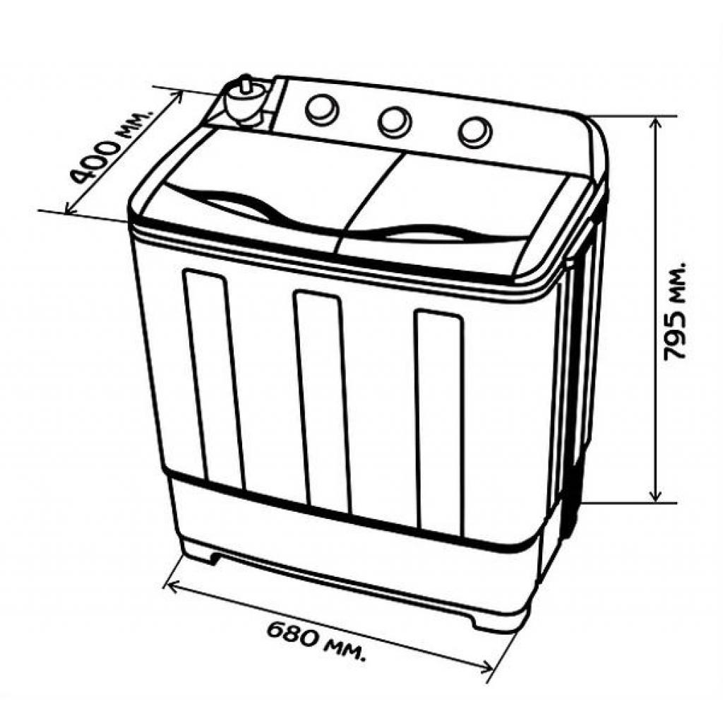 Prime Technics PWA602PB Габаритные размеры