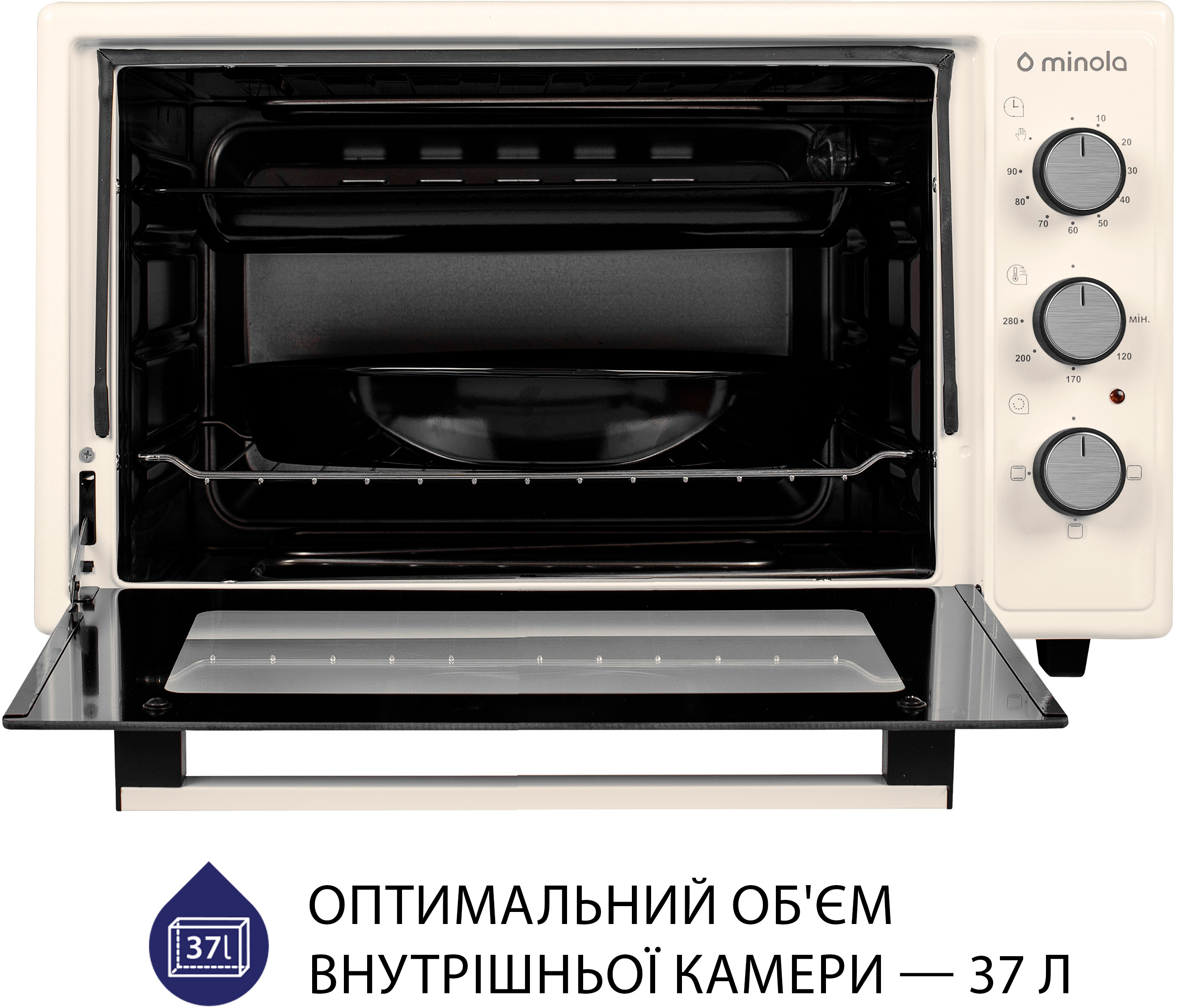 Электрическая печь Minola FOE 3714 IV цена 2799.00 грн - фотография 2