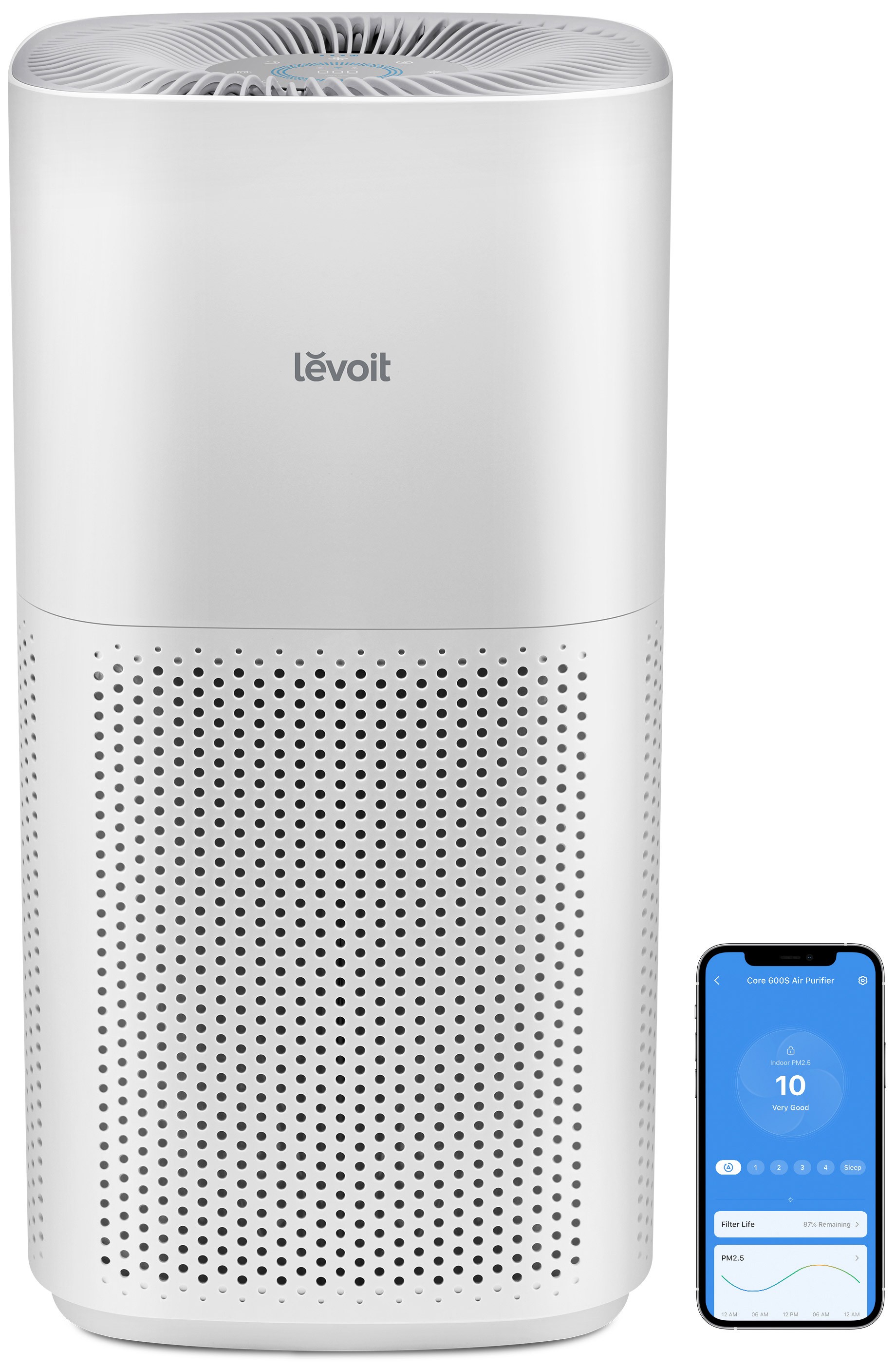 Очищувач повітря від вірусів і бактерій Levoit Air Purifier Core 600S (HEAPAPLVSEU0095)