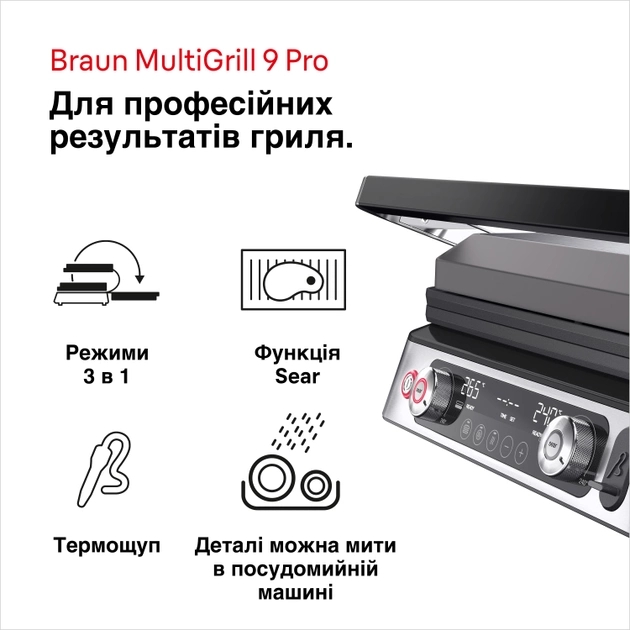 Електрогриль Braun MultiGrill 9 Pro CG 9167 відгуки - зображення 5