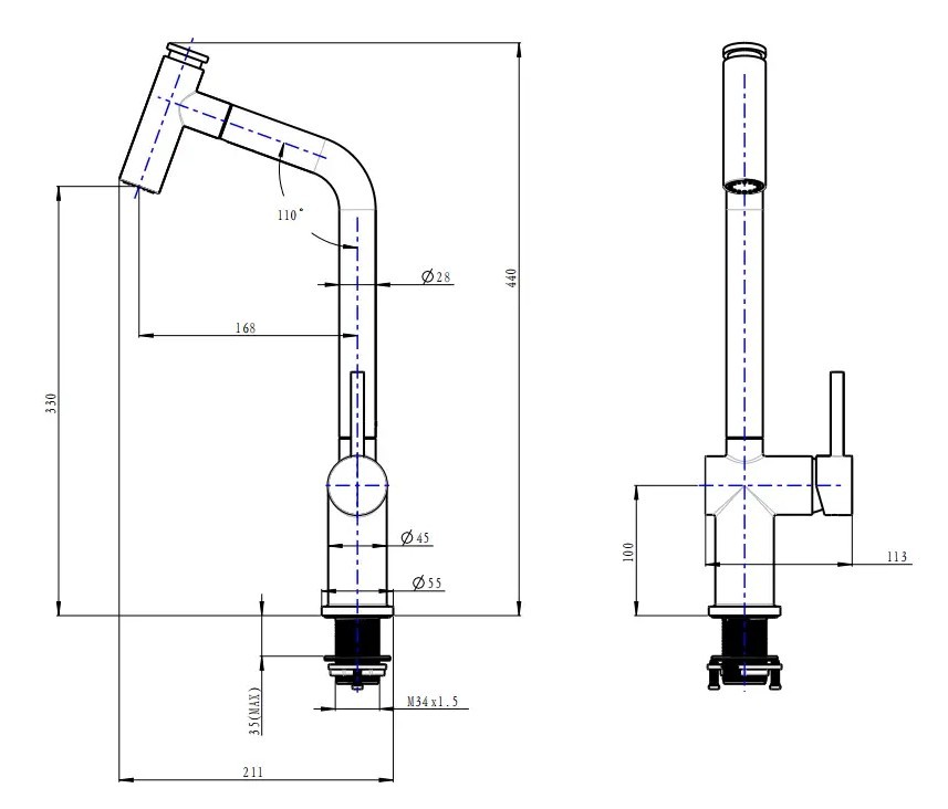 Nett FBS-44 Габаритные размеры