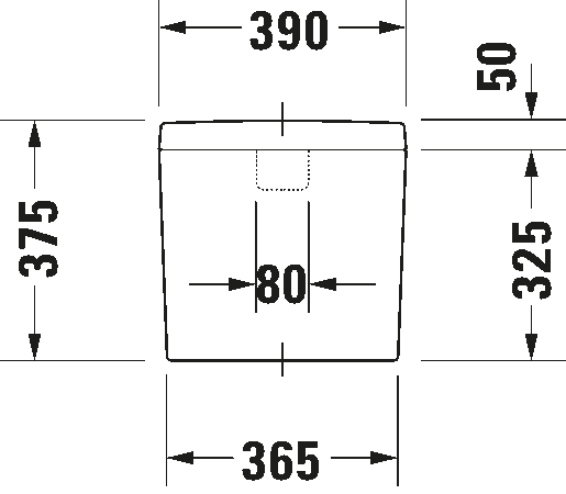 Duravit D-Code 0927100004 Габаритные размеры