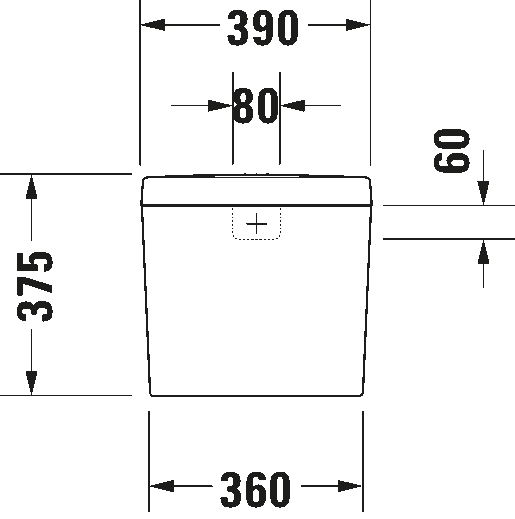 Duravit D-Code 0940000004 Габаритні розміри